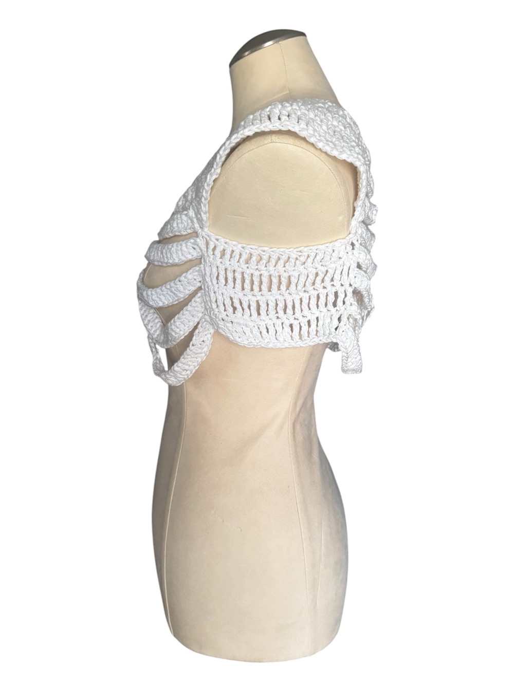 Crochet Ribcage Crop Top - Picture 4 of 5